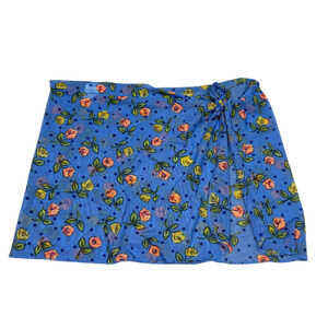 Baltex Womens One Size Tie Skirt Floral Mesh Cover Up